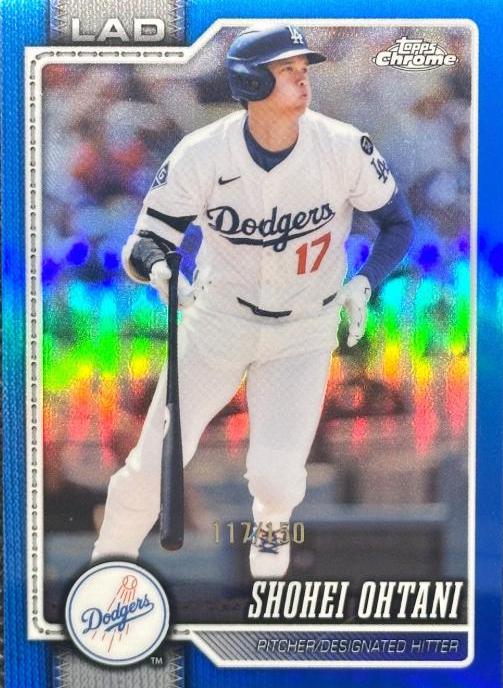 2026 Topps Chrome Shohei Ohtani [Blue Refractor] #1 card