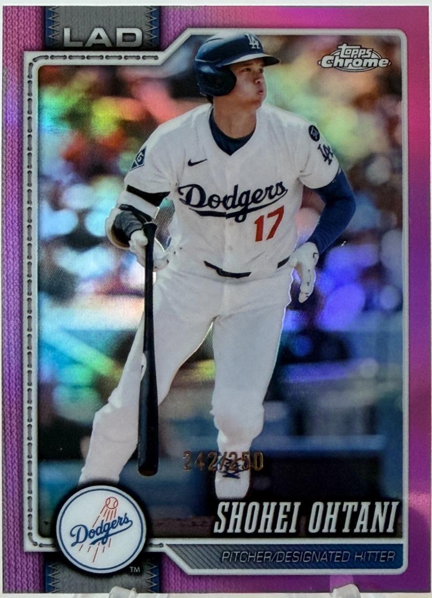 2026 Topps Chrome Shohei Ohtani [Pink Refractor] #1 card