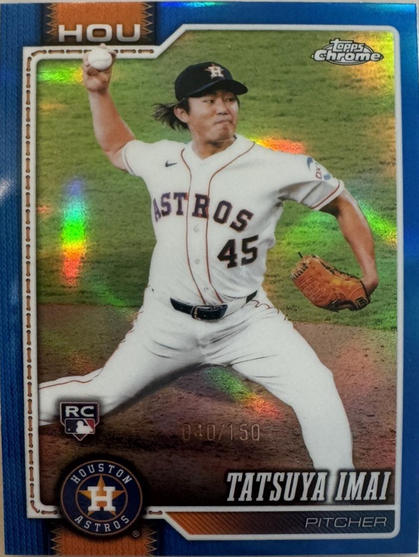 2026 Topps Chrome Tatsuya Imai [Blue Refractor] #242 card