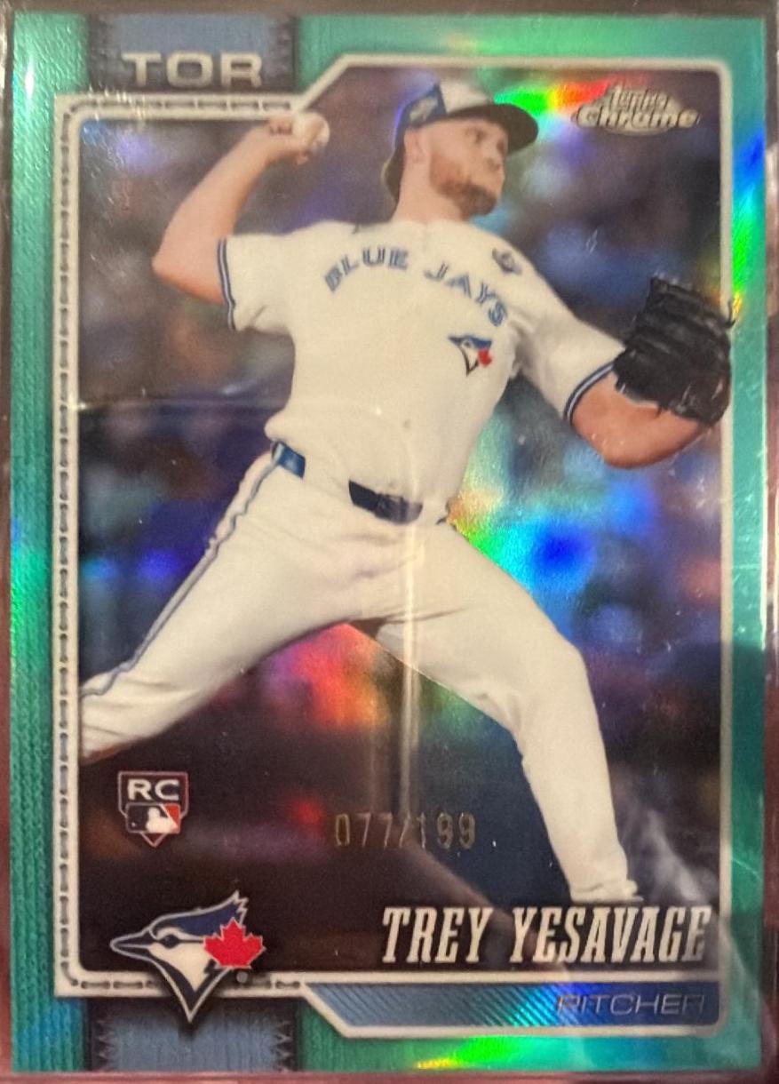 2026 Topps Chrome Trey Yesavage [Aqua Refractor] #86 card