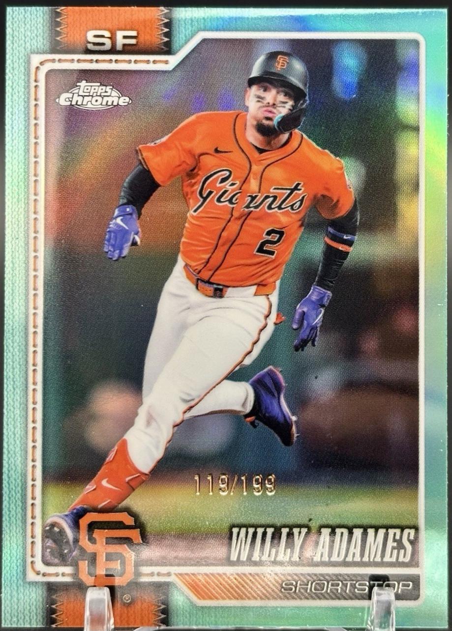 2026 Topps Chrome Willy Adames [Aqua Refractor] #140 card