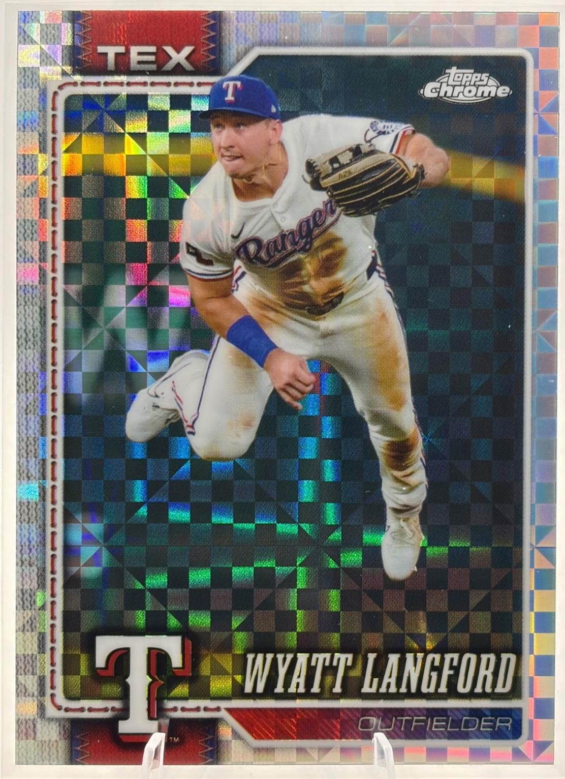 2026 Topps Chrome Wyatt Langford [X-Fractor] #213 card