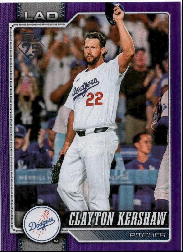 2026 Topps Clayton Kershaw [Purple Rainbow] #22 card