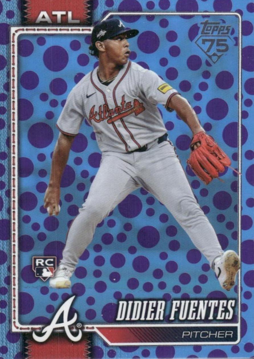 2026 Topps Didier Fuentes [Holiday Dots Purple Blue] #243 card