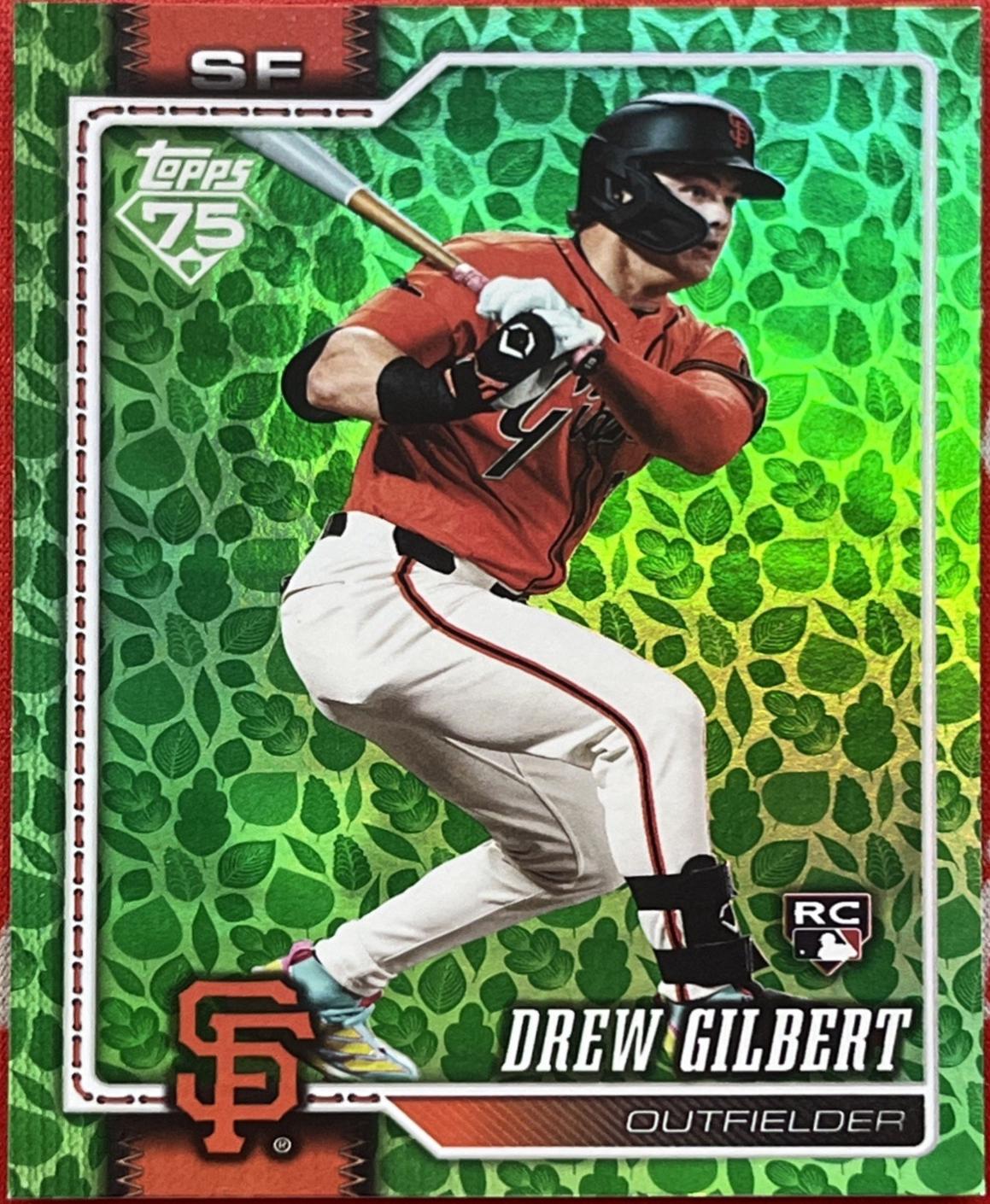 2026 Topps Drew Gilbert [Green Diamante] #155 card
