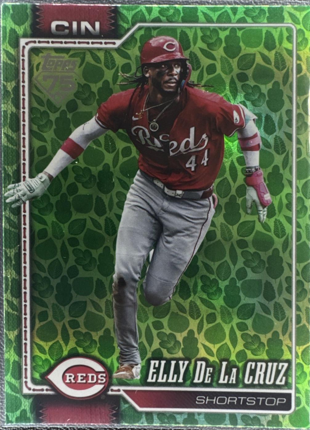 2026 Topps Elly De La Cruz [Holiday Green] #150 card