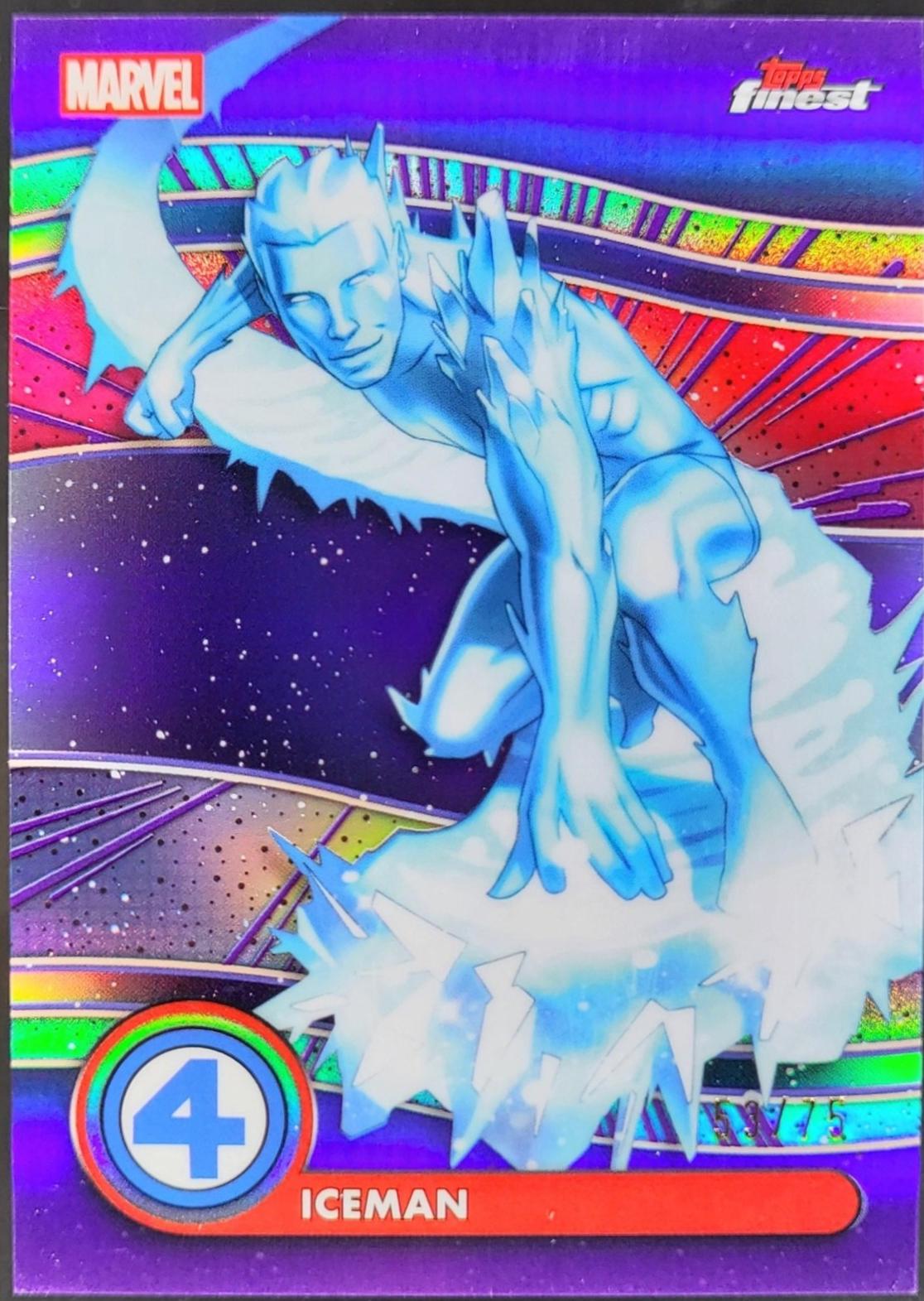 2026 Topps Finest Fantastic Four Iceman #62 card