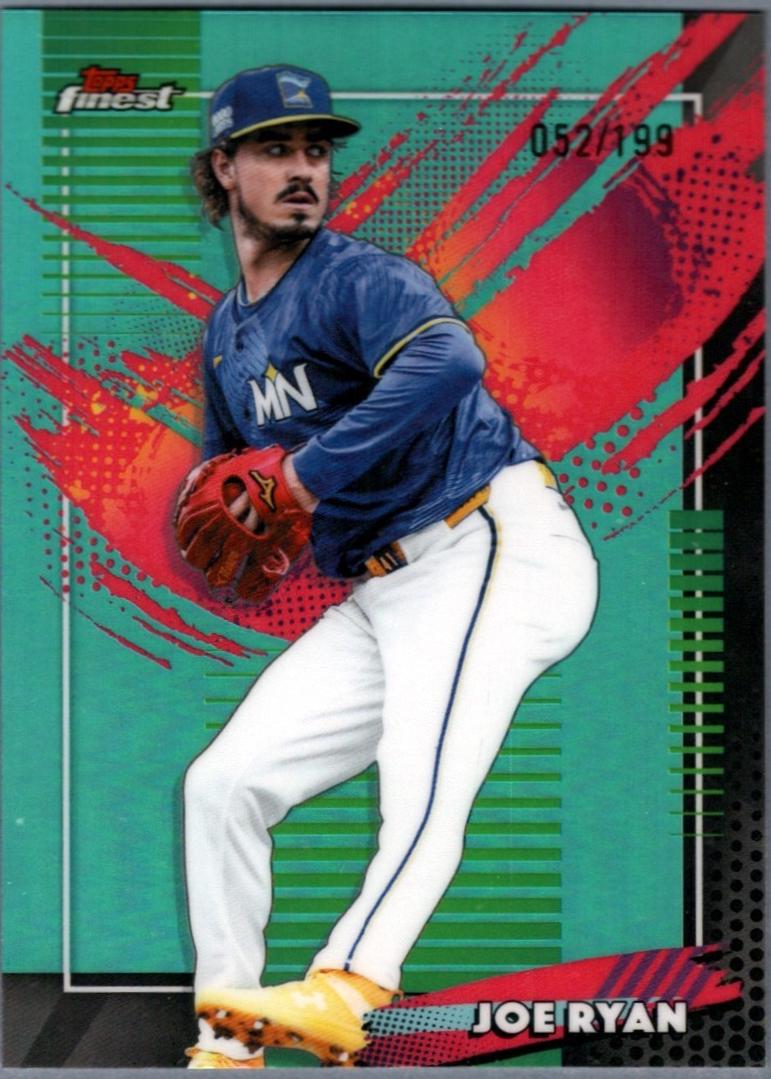 2026 Topps Finest Joe Ryan [Aqua Refractor] #213 card