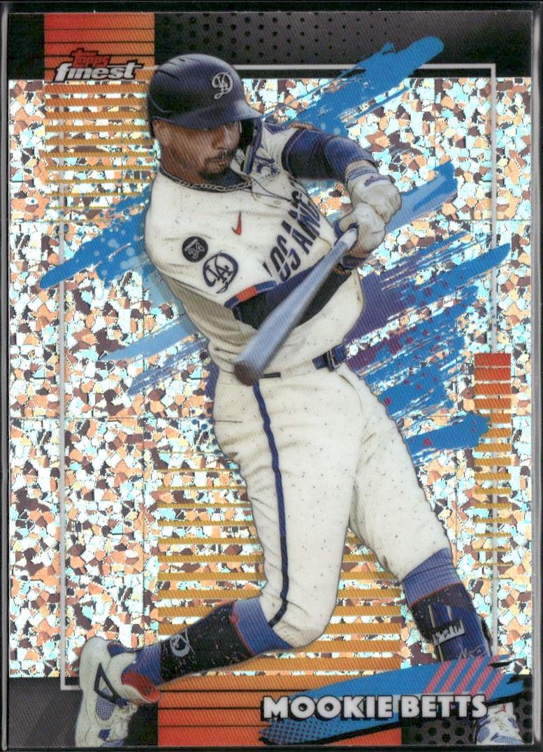 2026 Topps Finest Mookie Betts [Purple Mini Diamond Refractor] #129 card