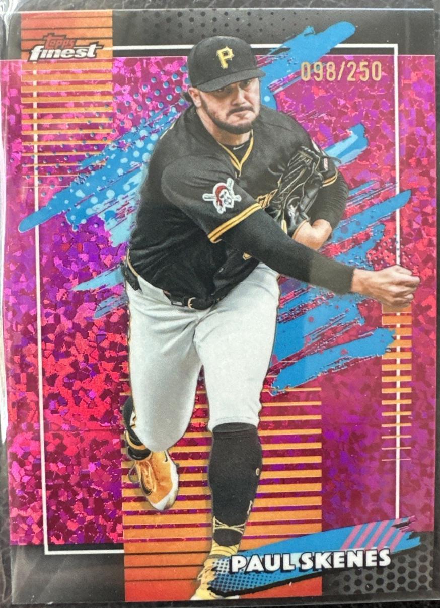 2026 Topps Finest Paul Skenes [Pink Mini Diamond Refractor] #210 card