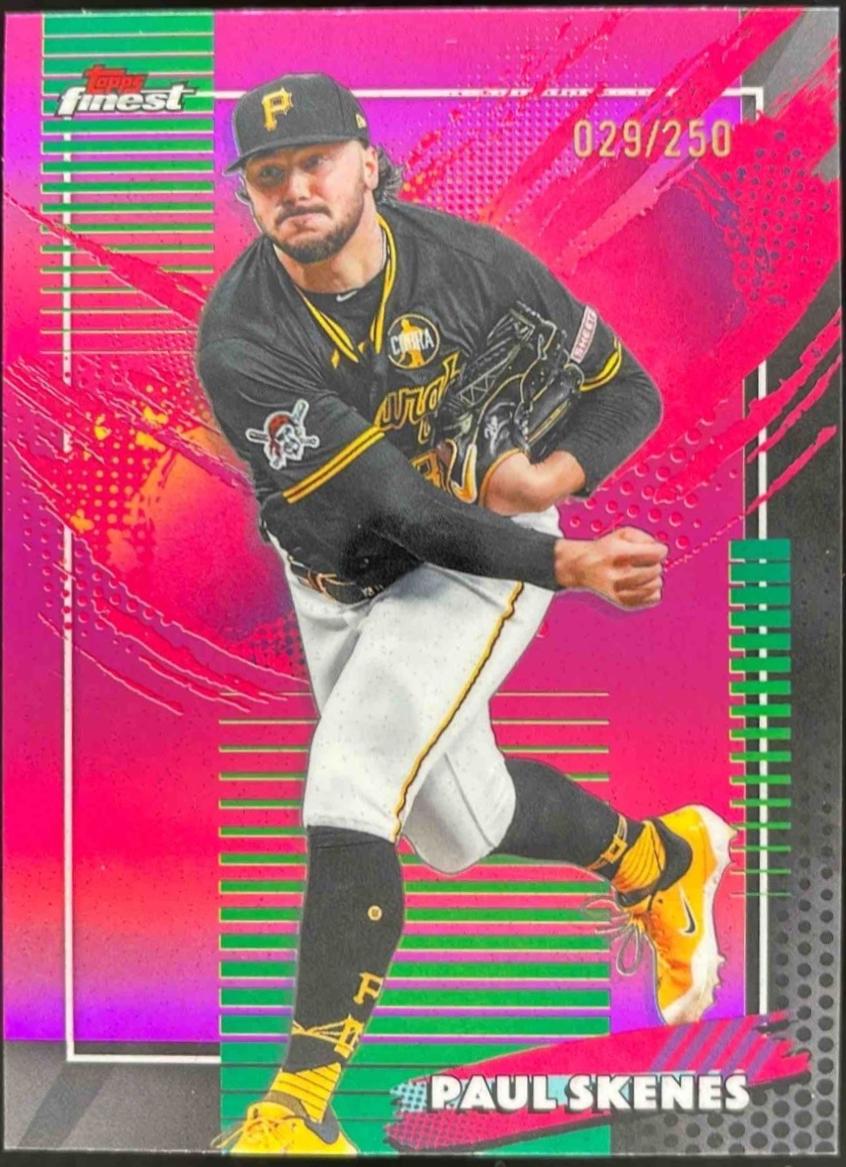 2026 Topps Finest Paul Skenes [Pink Refractor] #210 card