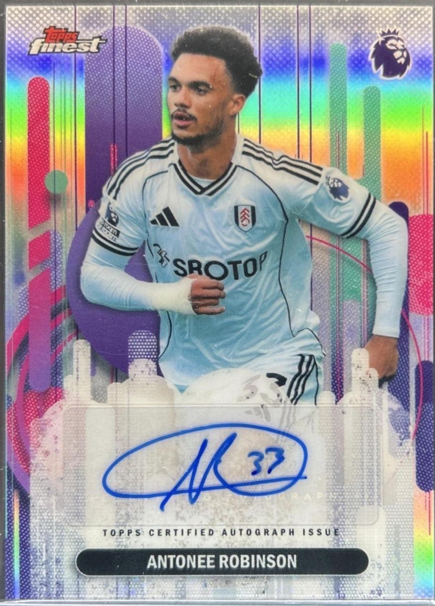 2026 Topps Finest Premier League Autograph Antonee Robinson #FA-AR card