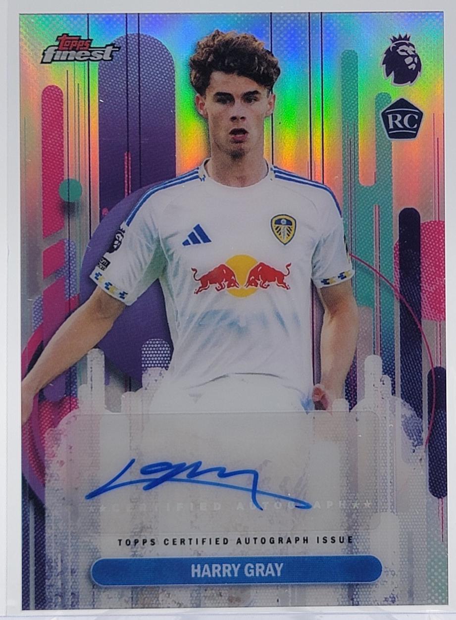 2026 Topps Finest Premier League Autograph Harry Gray #FA-HG card