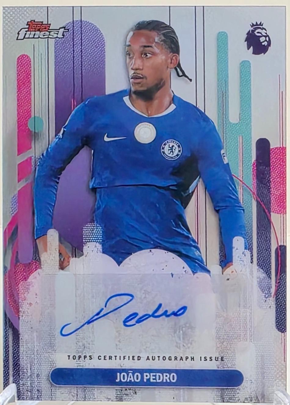 2026 Topps Finest Premier League Autograph Joao Pedro #FA-PE card