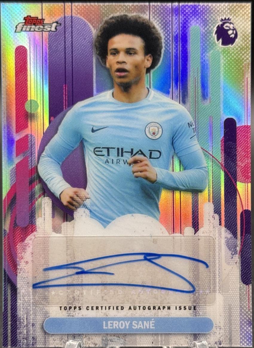 2026 Topps Finest Premier League Autograph Leroy Sane #FA-LS card