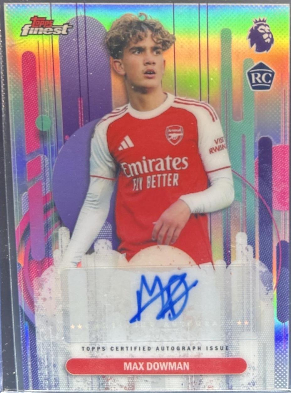 2026 Topps Finest Premier League Autograph Max Dowman #FA-MD card