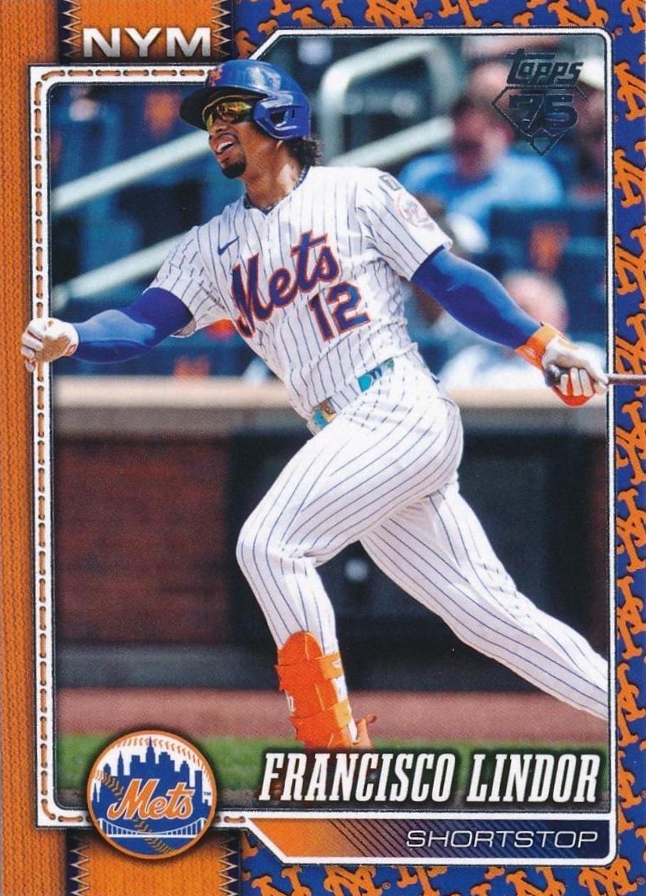 2026 Topps Francisco Lindor [Team Color Border Variation] #123 card