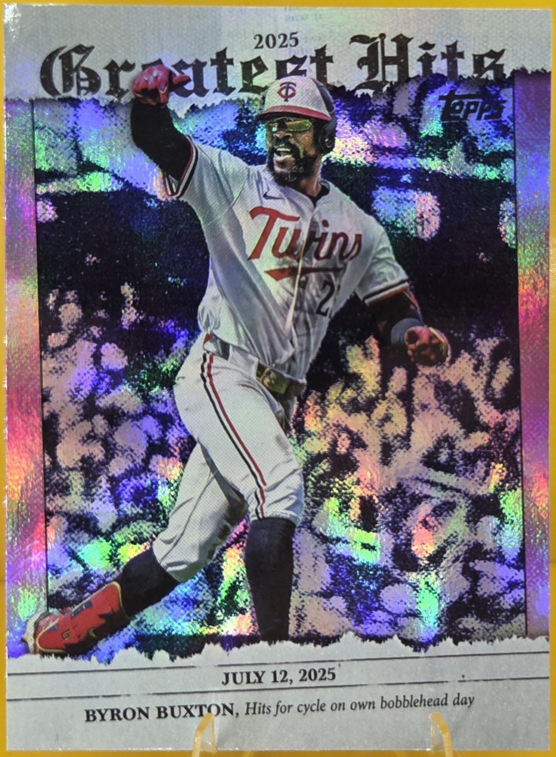2026 Topps Greatest Hits Byron Buxton [Pink Foil] #GH-12 card