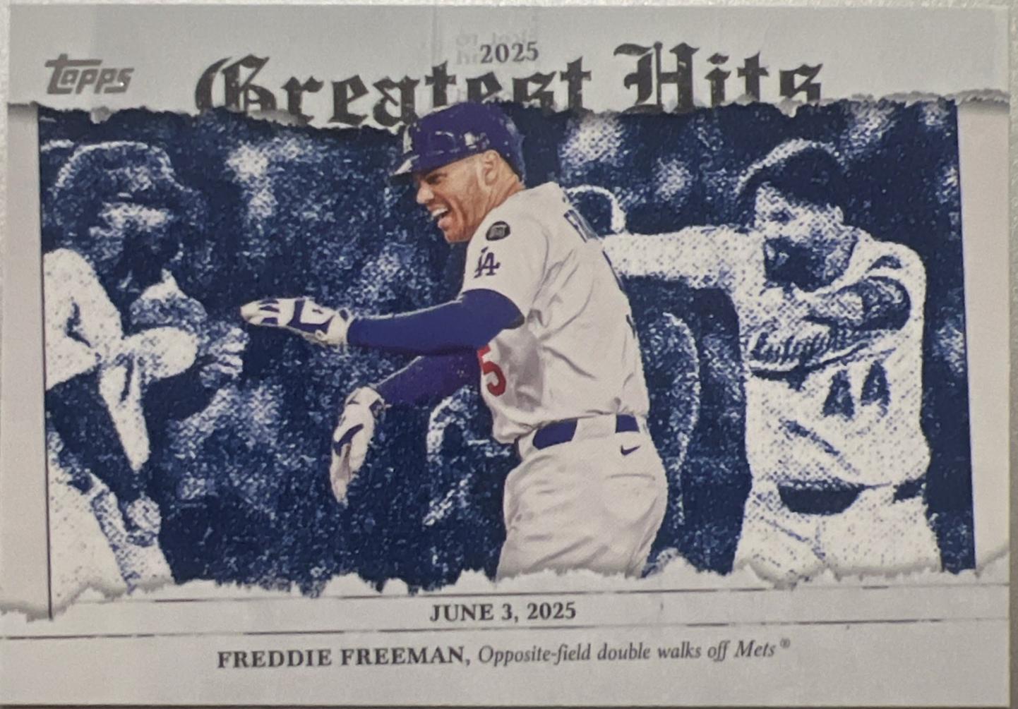 2026 Topps Greatest Hits Freddie Freeman #GH-7 card
