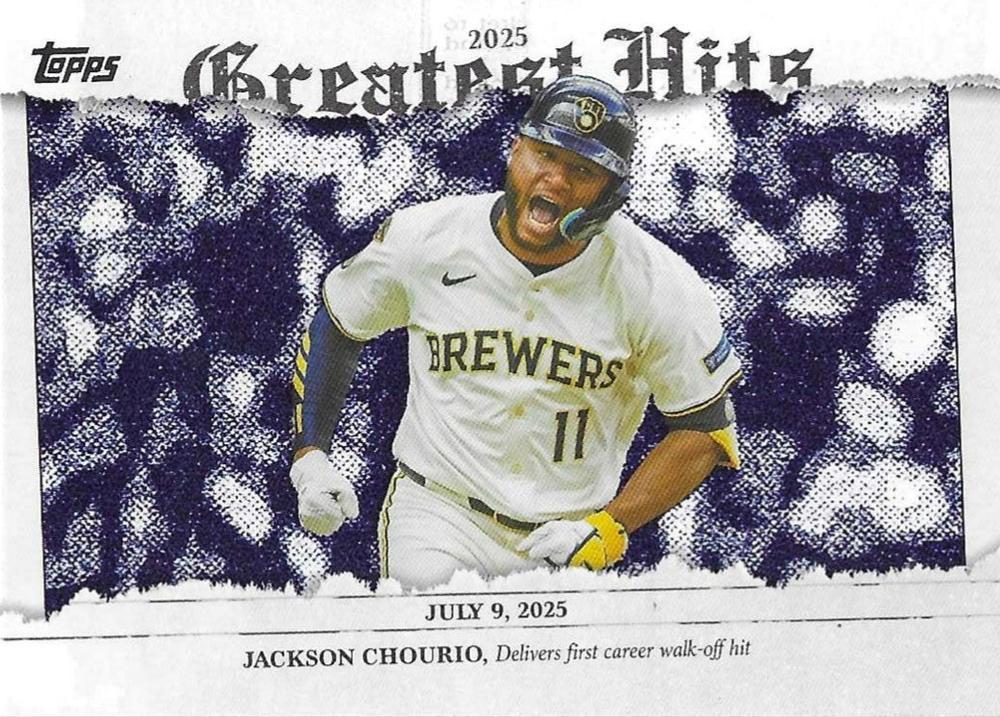 2026 Topps Greatest Hits Jackson Chourio #GH-20 card