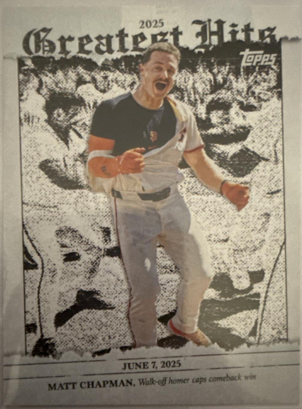 2026 Topps Greatest Hits Matt Chapman #GH-9 card