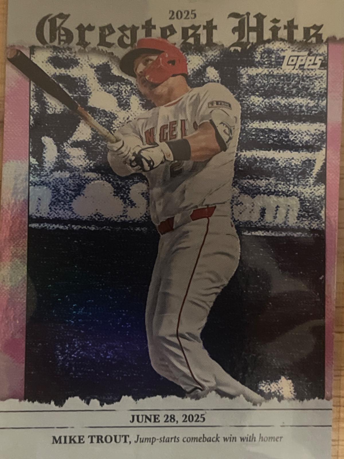 2026 Topps Greatest Hits Mike Trout [Pink Foil] #GH-14 card