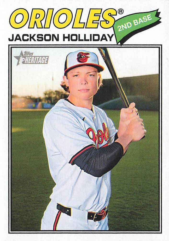 2026 Topps Heritage Jackson Holliday #218 card