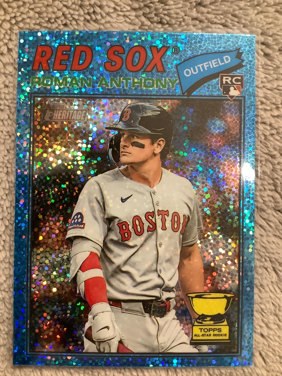 2026 Topps Heritage Roman Anthony [Light Blue Sparkle Chrome] #86 card