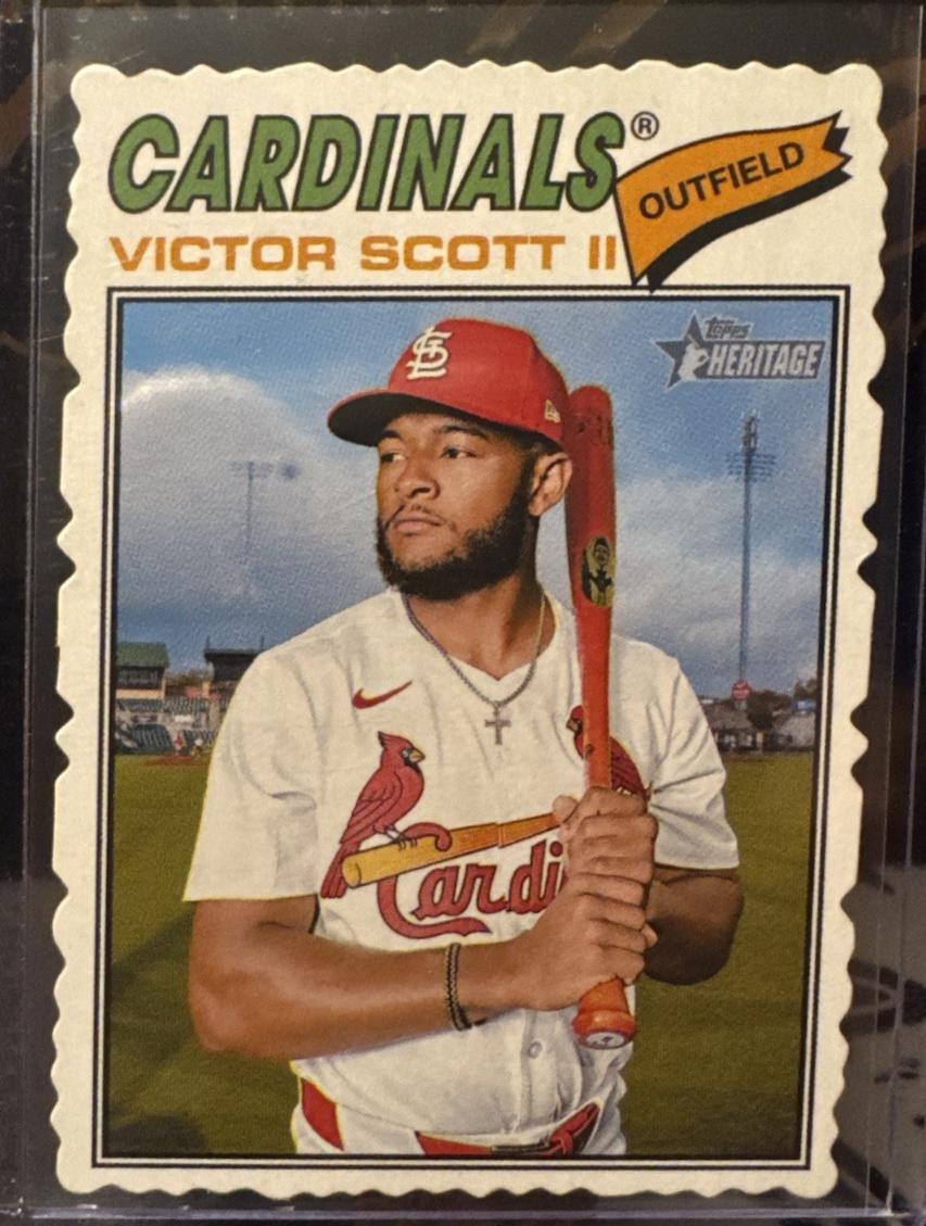 2026 Topps Heritage Victor Scott II [Deckle Edge] #318 card
