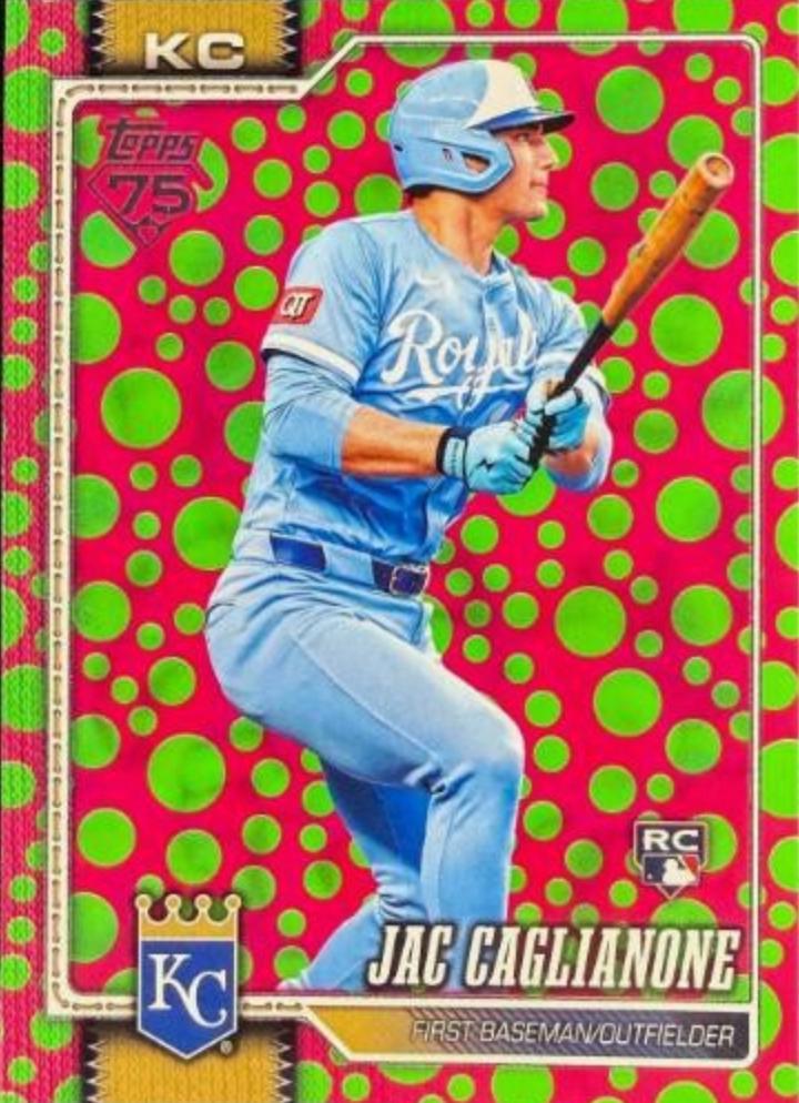 2026 Topps Jac Caglianone [Holiday Dots Green Pink] #138 card