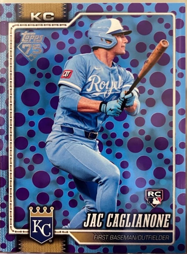 2026 Topps Jac Caglianone [Holiday Dots Purple Blue] #138 card