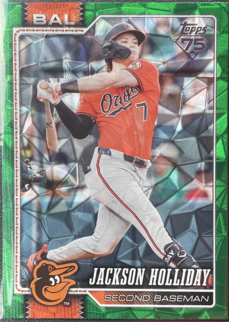 2026 Topps Jackson Holliday [Green Diamante] #92 card