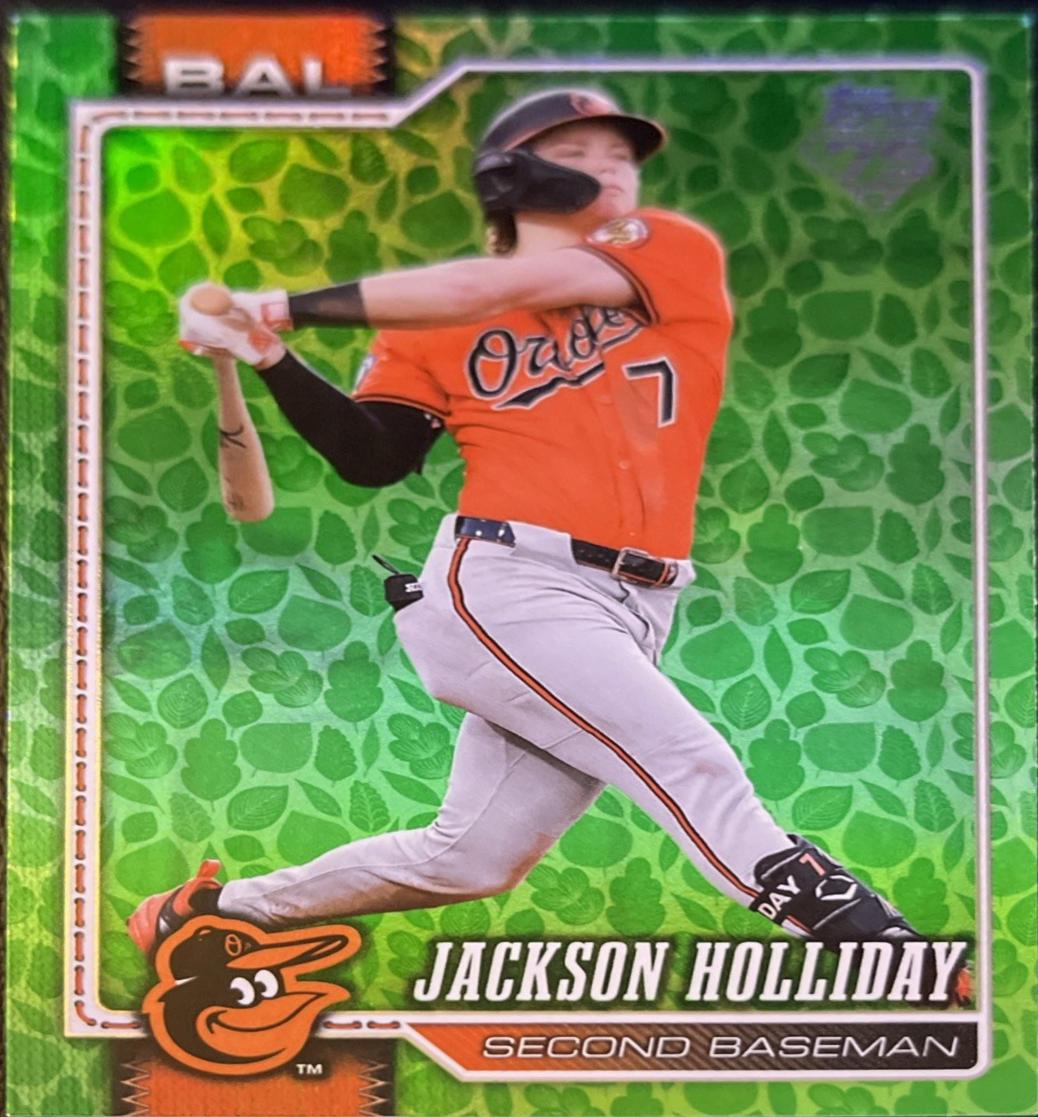 2026 Topps Jackson Holliday [Holiday Green] #92 card