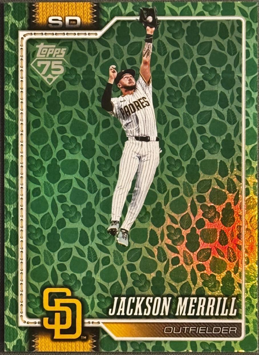 2026 Topps Jackson Merrill [Holiday Green] #229 card