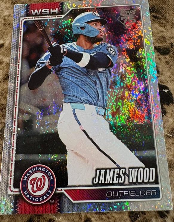2026 Topps James Wood [Sandglitter] #349 card
