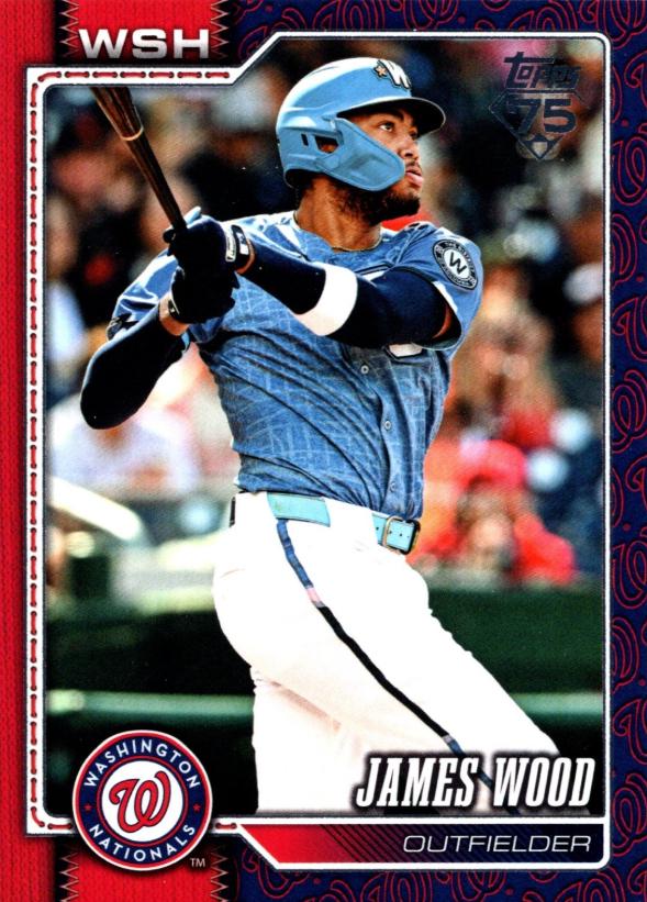 2026 Topps James Wood [Team Color Border Variation] #349 card