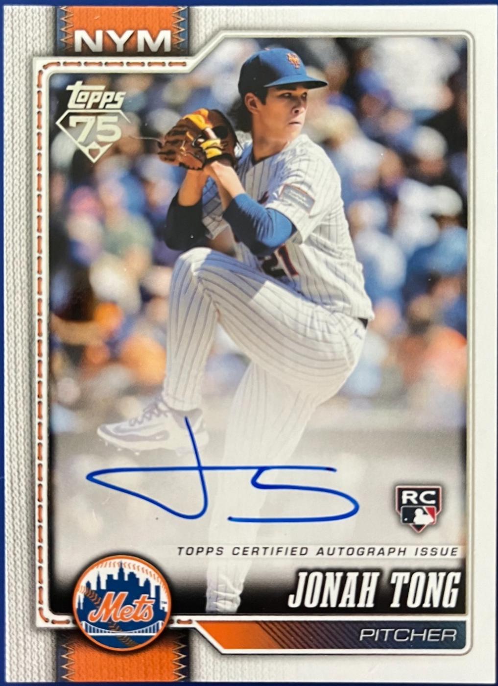 2026 Topps Jonah Tong [1952 Variation Autograph] #4 card