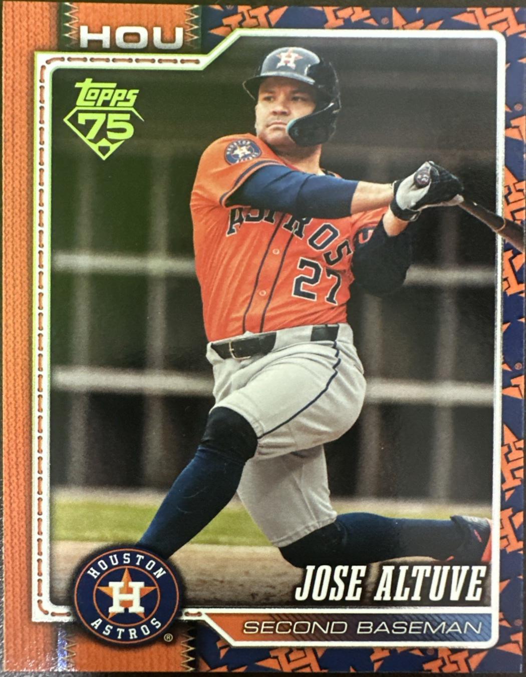 2026 Topps Jose Altuve [Team Color Border Variation] #278 card
