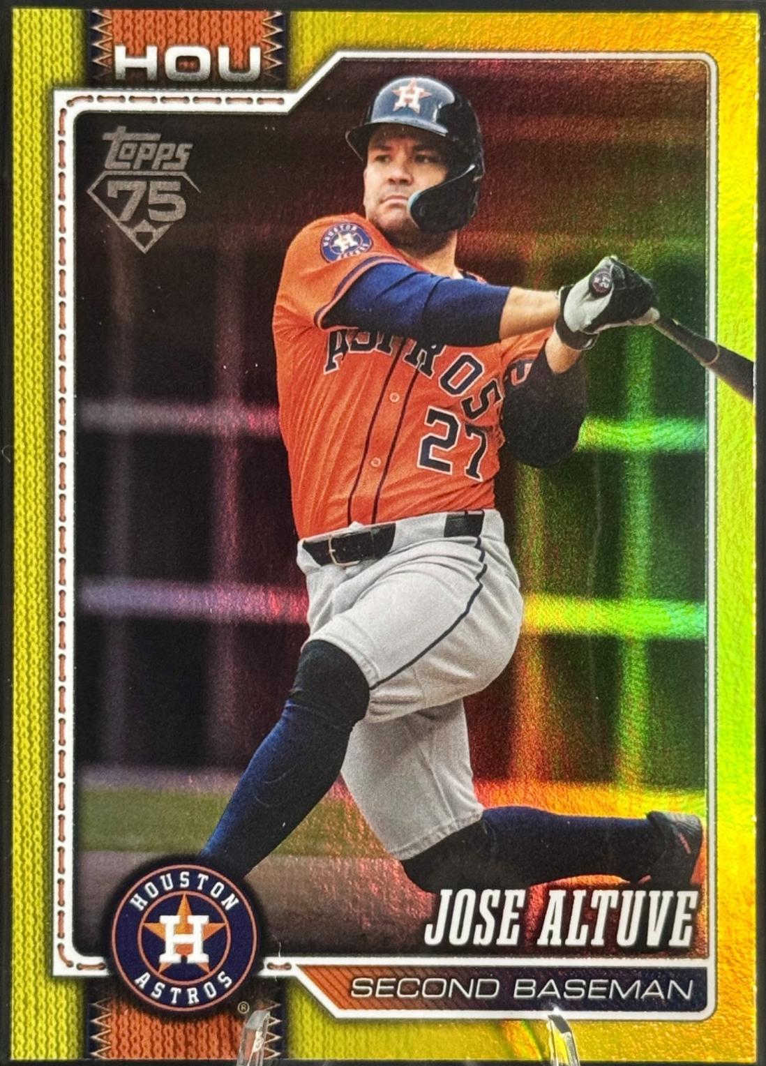 2026 Topps Jose Altuve [Yellow Rainbow] #278 card