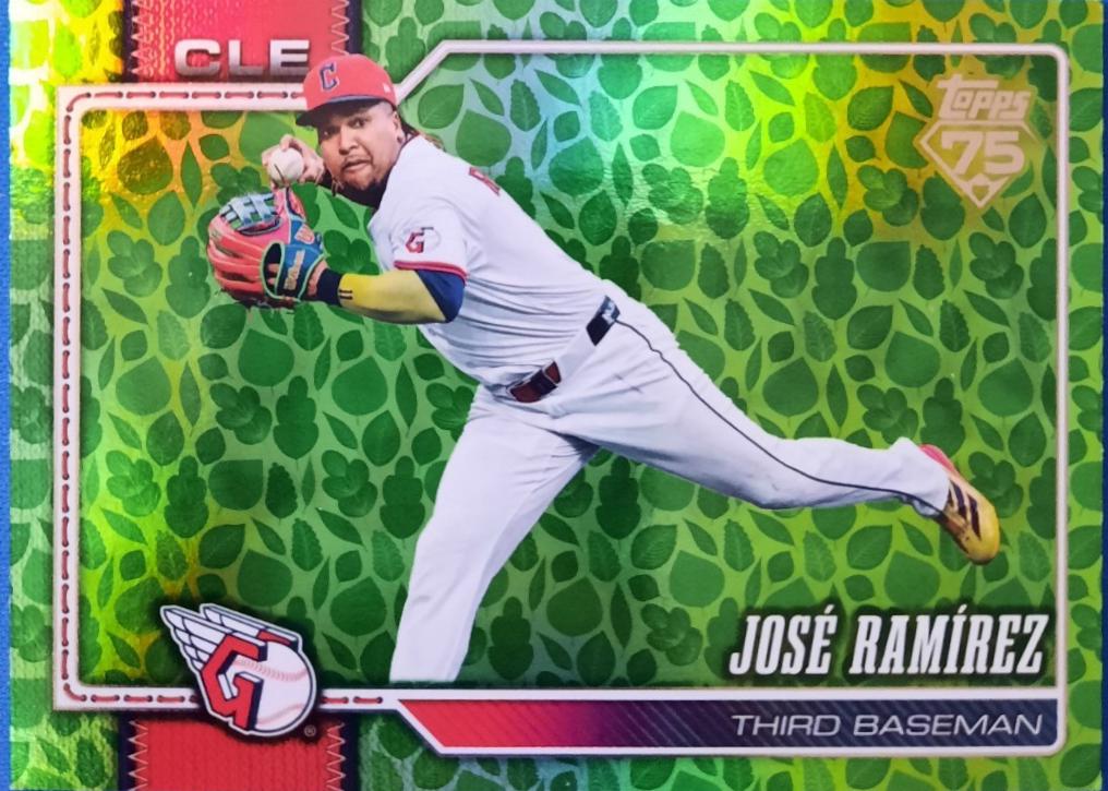 2026 Topps Jose Ramirez [Green Diamante] #284 card