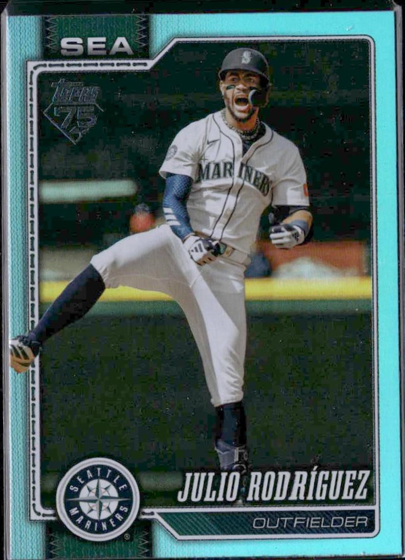 2026 Topps Julio Rodriguez [Aqua Rainbow] #146 card