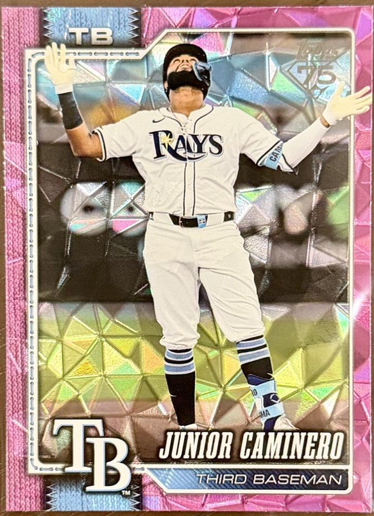 2026 Topps Junior Caminero [Pink Diamante] #328 card