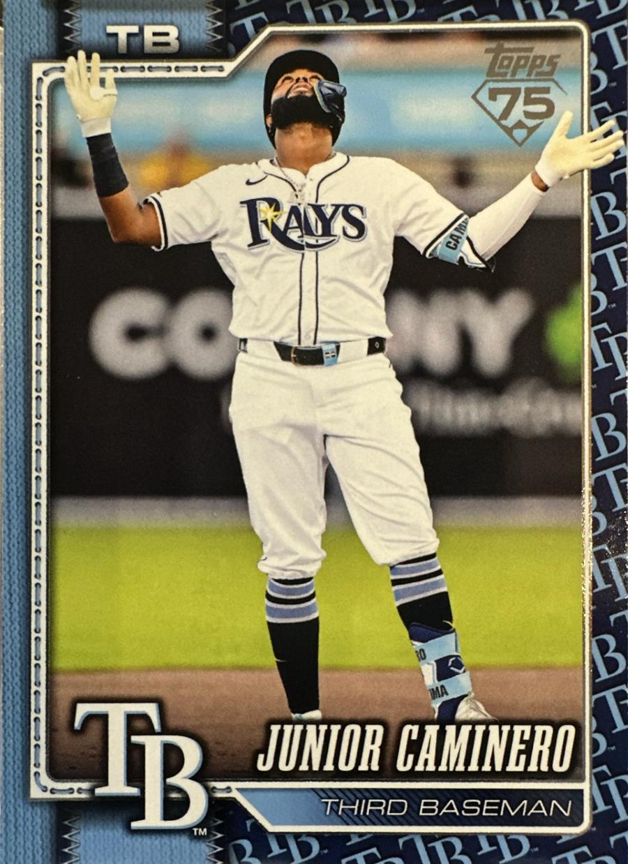 2026 Topps Junior Caminero [Team Color Border Variation] #328 card