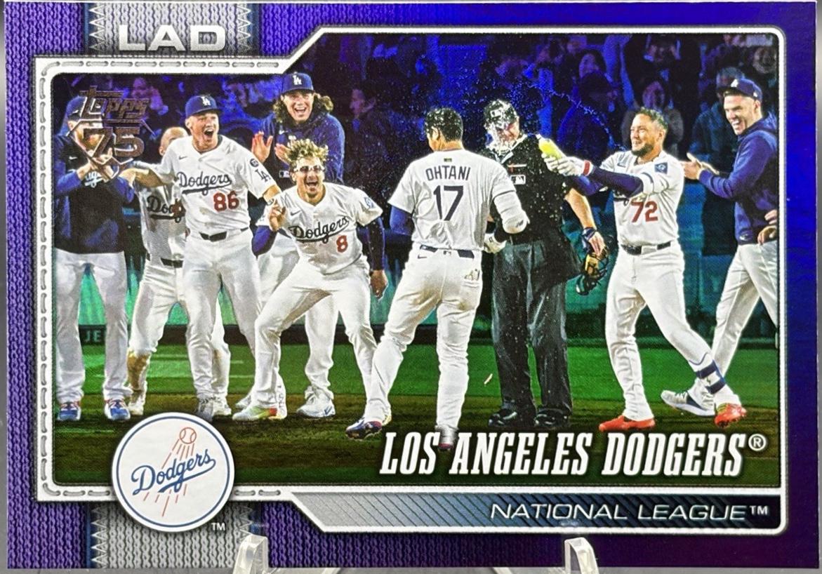 2026 Topps Los Angeles Dodgers [Purple Rainbow] #256 card
