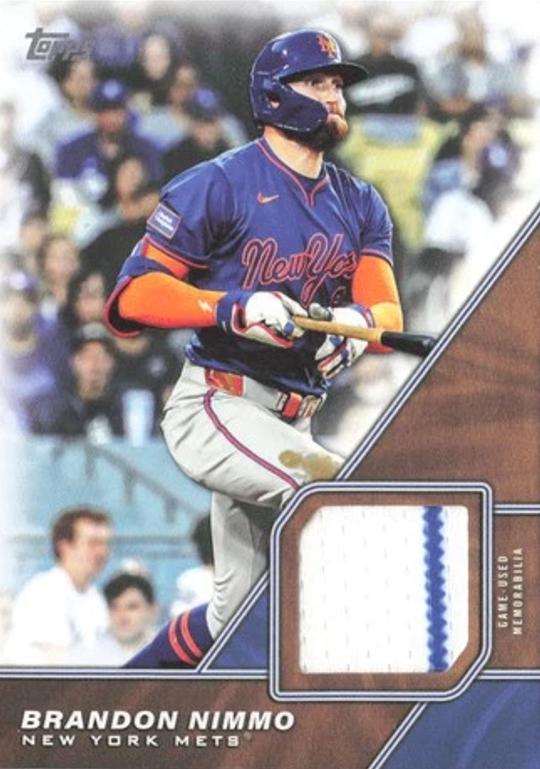 2026 Topps Major League Material Brandon Nimmo #MLM-BN card