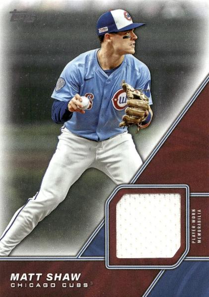 2026 Topps Major League Material Matt Shaw #MLM-MS card