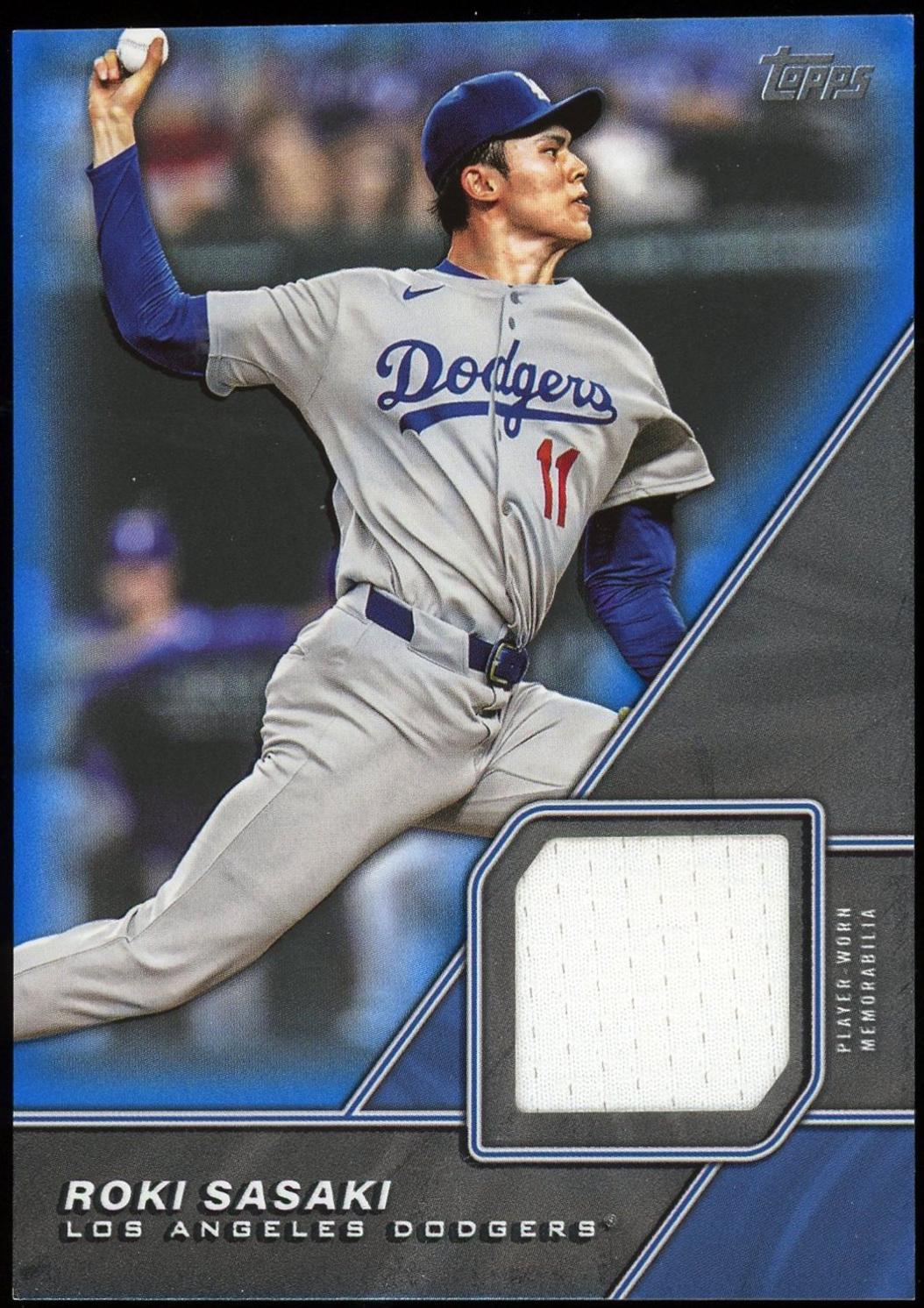 2026 Topps Major League Material Roki Sasaki [Blue] #MLM-RS card