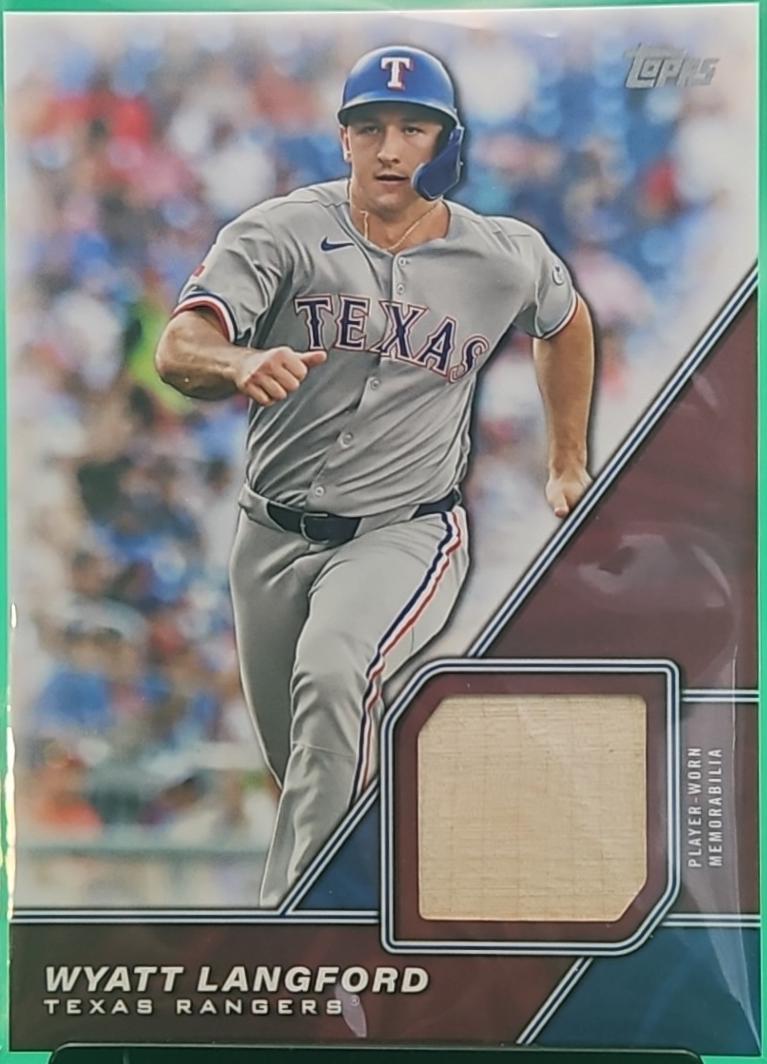 2026 Topps Major League Material Wyatt Langford #MLM-WL card