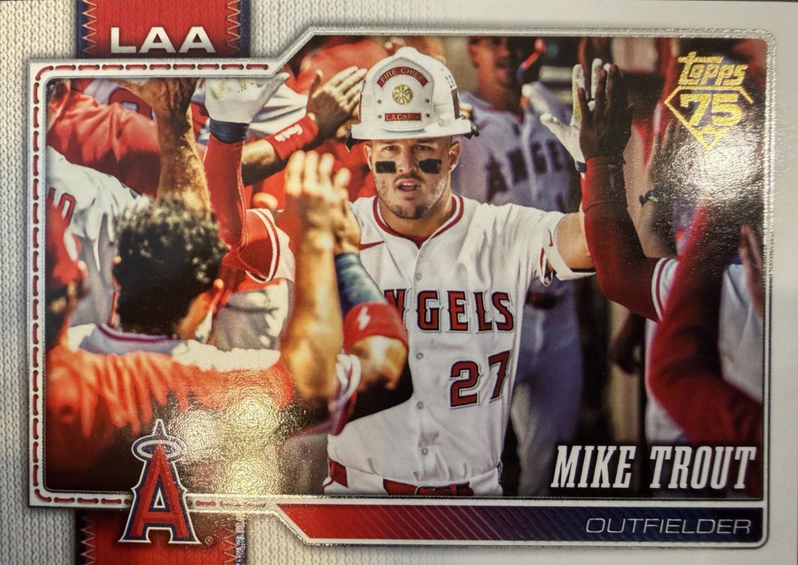 2026 Topps Mike Trout [Golden Mirror Variation] #350 card