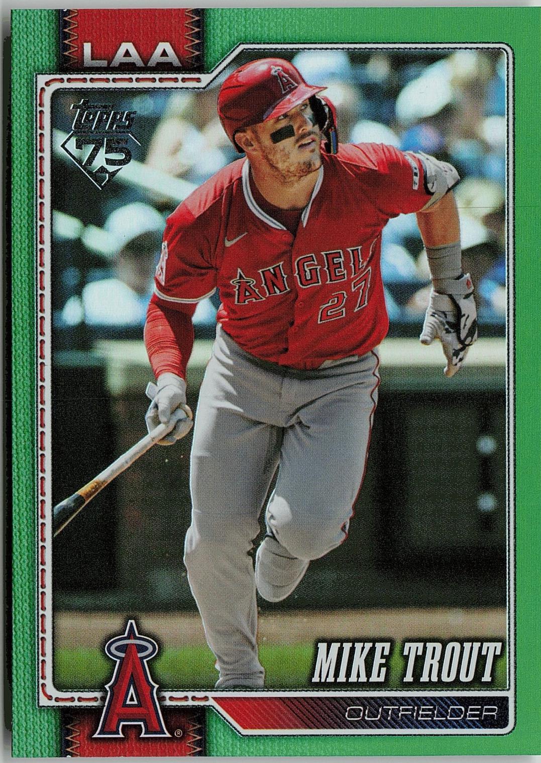 2026 Topps Mike Trout [Green Diamante] #350 card